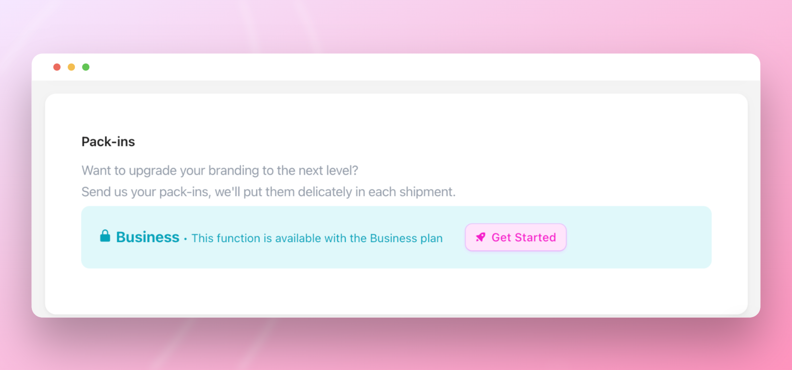Les inserts de colis en Print on demand